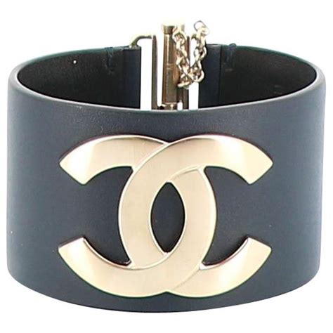 bracelet cuir chanel|chanel bracelets for women.